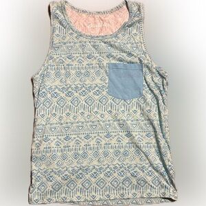 Men’s small Chubbies Tank - teal blue